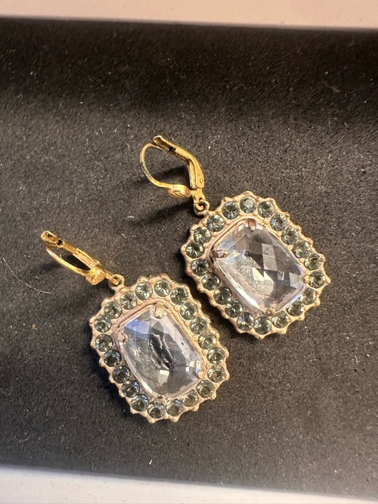 Jewelry - La Vie Parisienne by Catherine Popesco Clear Crystal Drop Earrings